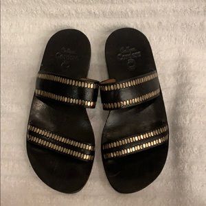 Calleen Cordero leather slides